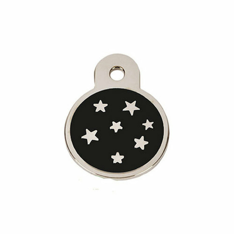 Plaque d'identification pour collier Imarc PetScribe Passion Noir Argent