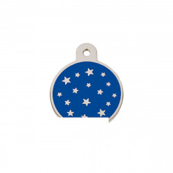 Placa identificativa para colar Imarc PetScribe Passion Azul Prata