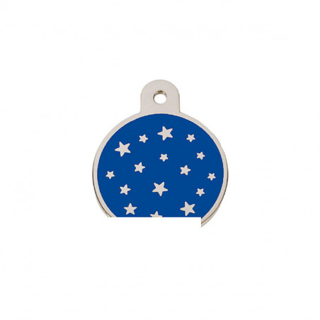 Placa identificativa para colar Imarc PetScribe Passion Azul Prata