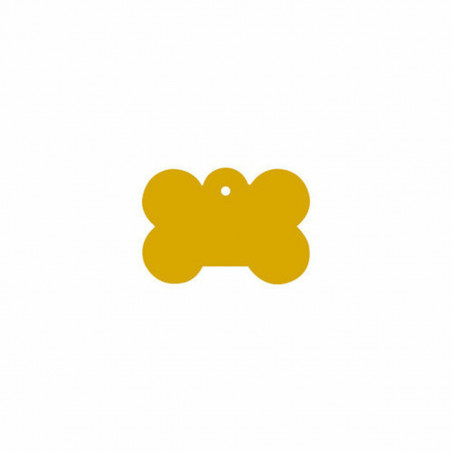 Identification plate for collar Imarc Bone Yellow Golden