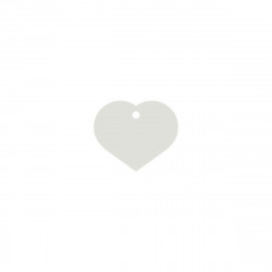 Plaque d'identification pour collier Imarc Heart Blanc