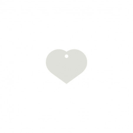 Identification plate for collar Imarc Heart White