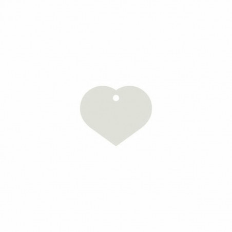 Plaque d'identification pour collier Imarc Heart Blanc