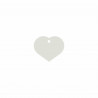 Plaque d'identification pour collier Imarc Heart Blanc