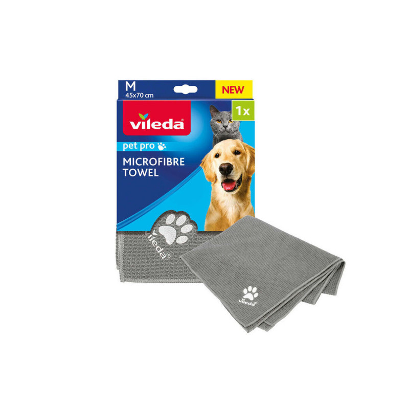 Microfibre Towel Vileda 172650 Grey M 45 x 70 cm