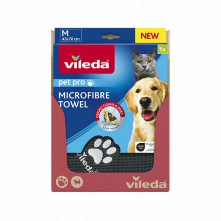 Toalha de Microfibra Vileda 172650 Cinzento M 45 x 70 cm