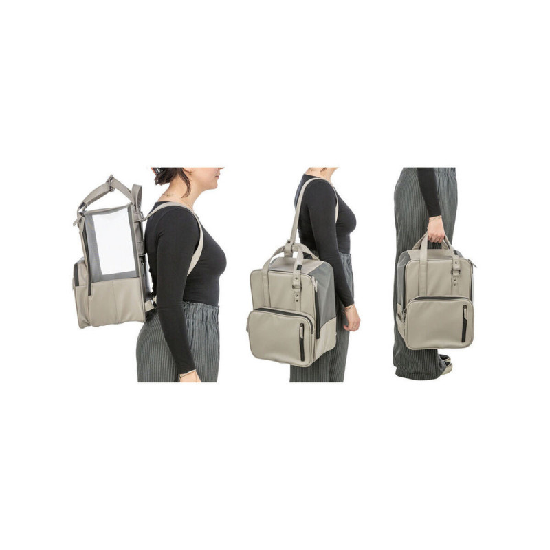 Pet Handbag Trixie CityStyle Light grey 30 × 20 × 40 CM