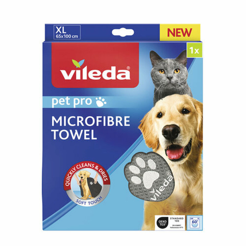 Toalha de Microfibra Vileda 172651 Cinzento XL 65 x 100 cm