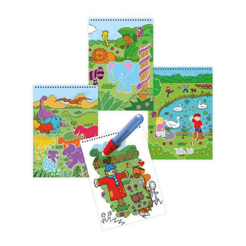 Bloco com Desenhos para Colorir Water Magic Diset A3079H