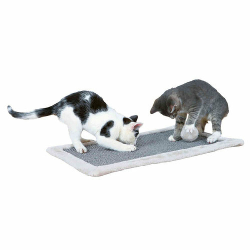 Scratching Post for Cats Trixie Grey Light grey Polyester Sisal EVA 55 × 35 cm