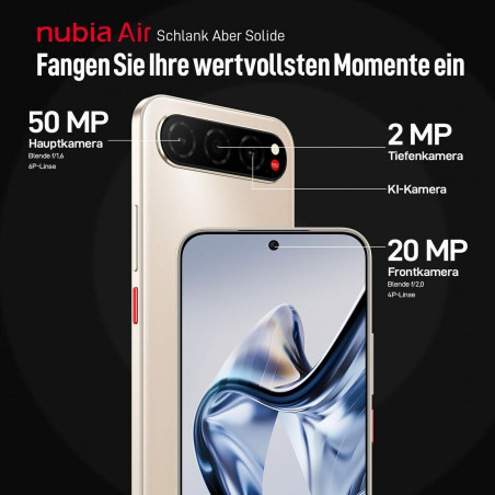 Smartphone Nubia Nubia Air 5G 6,78" Octa Core 8 GB RAM 256 GB Gold