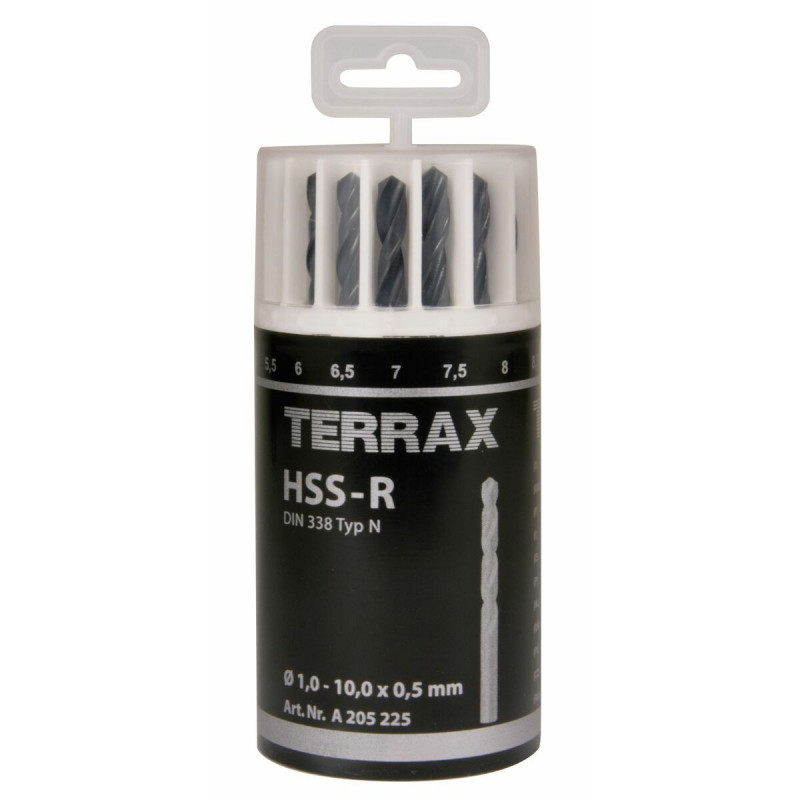 Set di trapani TERRAX Confezione DIN 338 19 Pezzi (10 Unità)