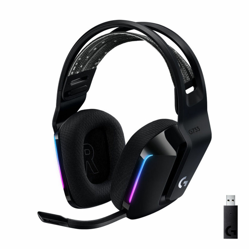Casques avec Micro Gaming Logitech G733 Lightspeed Headset Noir