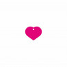 Targhetta per collana Imarc Heart Rosa