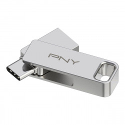 Memoria USB PNY PFDI64GDULINKTYCG Argentato Acciaio 64 GB