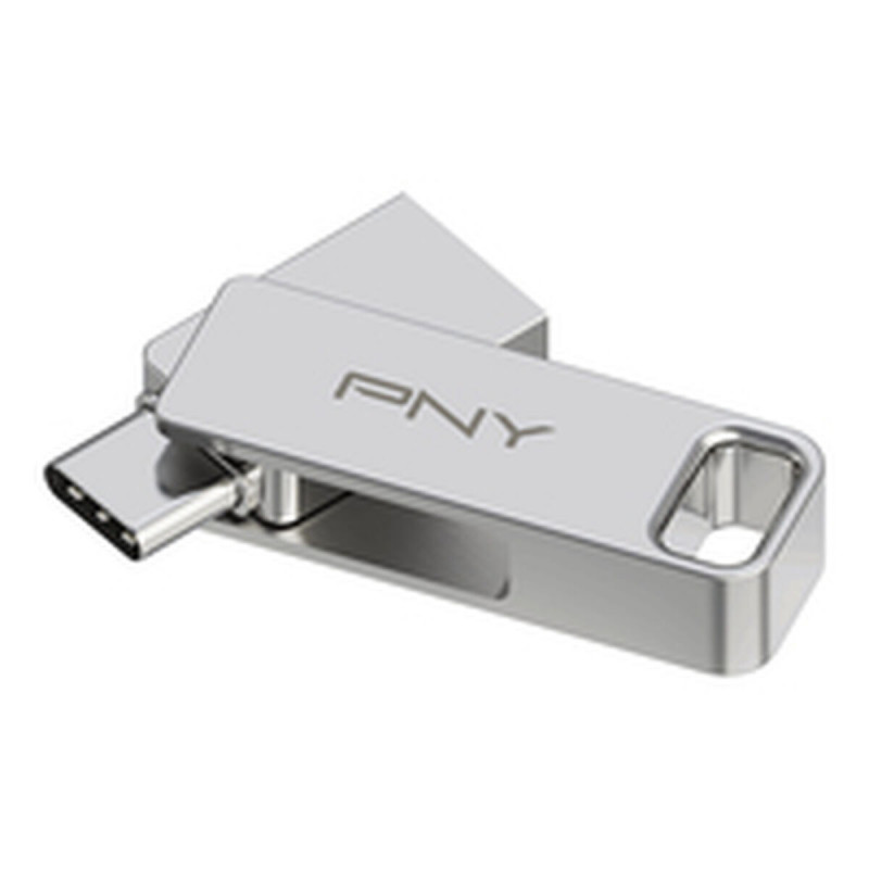 Memoria USB PNY PFDI64GDULINKTYCG Argentato Acciaio 64 GB