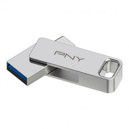 Clé USB PNY PFDI64GDULINKTYCG Argenté Acier 64 GB
