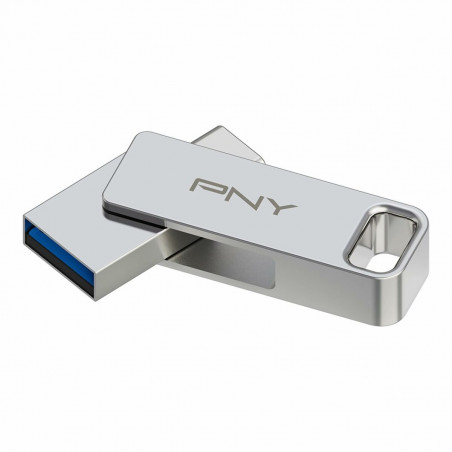 Clé USB PNY PFDI64GDULINKTYCG Argenté Acier 64 GB
