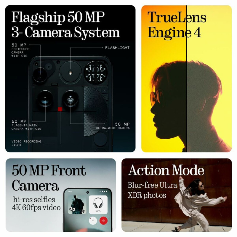 Smartphone Nothing Phone 3 5G 6,67" Octa Core 16 GB RAM 512 GB Negro