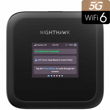 Router Netgear MH3150-100EUS Schwarz Wi-Fi 6 GHz USB USB-C USB-C 3.2 Gen 1 (3.1 Gen 1)