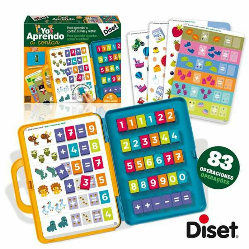 Jogo Educativo Diset 63752 Jogo Aprendo a Somar e Subtrair