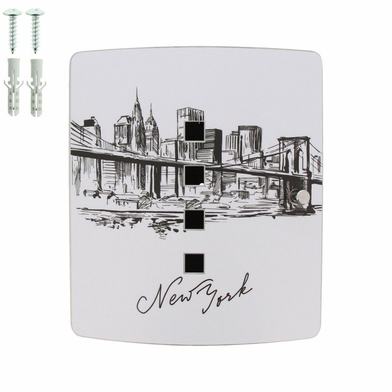 Armadietto portachiavi Burg-Wachter 6204/10 NI SKYLINE NY 10 Chiavi