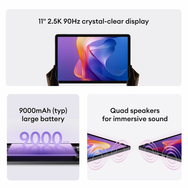 Tablet Xiaomi Redmi Pad 2 11" Octa Core 4 GB RAM 128 GB Gris