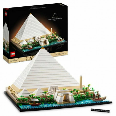 Playset   Lego 21058 Architecture The Great Pyramid of Giza         1476 Peças  