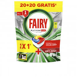 Pastiglie per lavastoviglie Fairy FAIRY PLATINUM PLUS Limone (40 Unità)