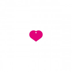 Placa identificativa para collar Imarc Heart Rosa