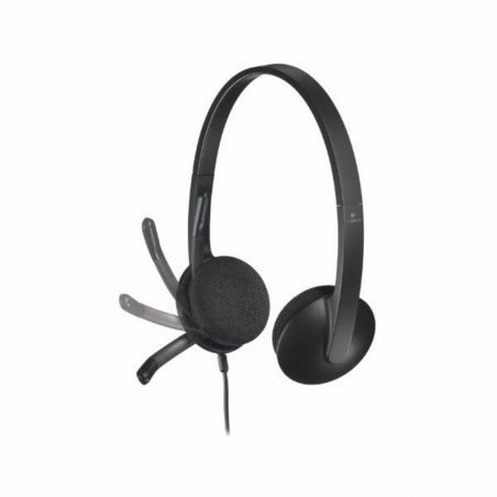Auriculares com microfone Logitech 981-000475           USB 1,8 m Preto
