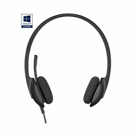 Auricolari con Microfono Logitech 981-000475           USB 1,8 m Nero