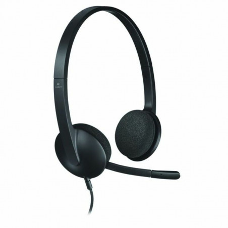 Auricolari con Microfono Logitech 981-000475           USB 1,8 m Nero
