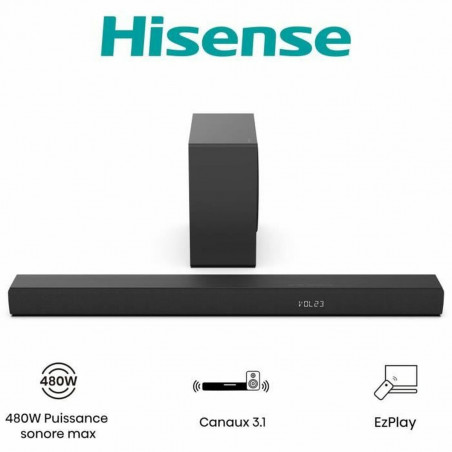 Barre audio Hisense HS3100 Noir 480 W
