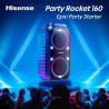 Altifalante Bluetooth Portátil Hisense Party Rocket 160 Preto 160 W