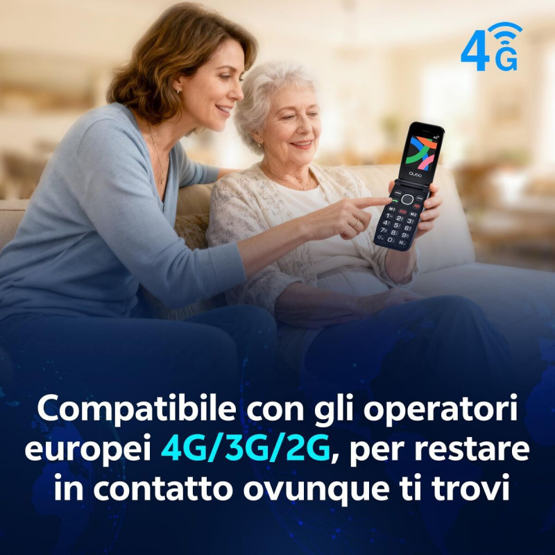 Mobile telephone for older adults Qubo NEONWBK 4G 32 GB 2.4"