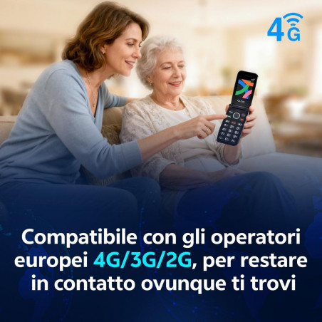 Mobile telephone for older adults Qubo NEONWBK 4G 32 GB 2.4"