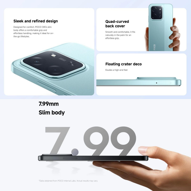 Smartphone Poco C85 6,9" ARM Cortex-A55 6 GB RAM 128 GB Pourpre