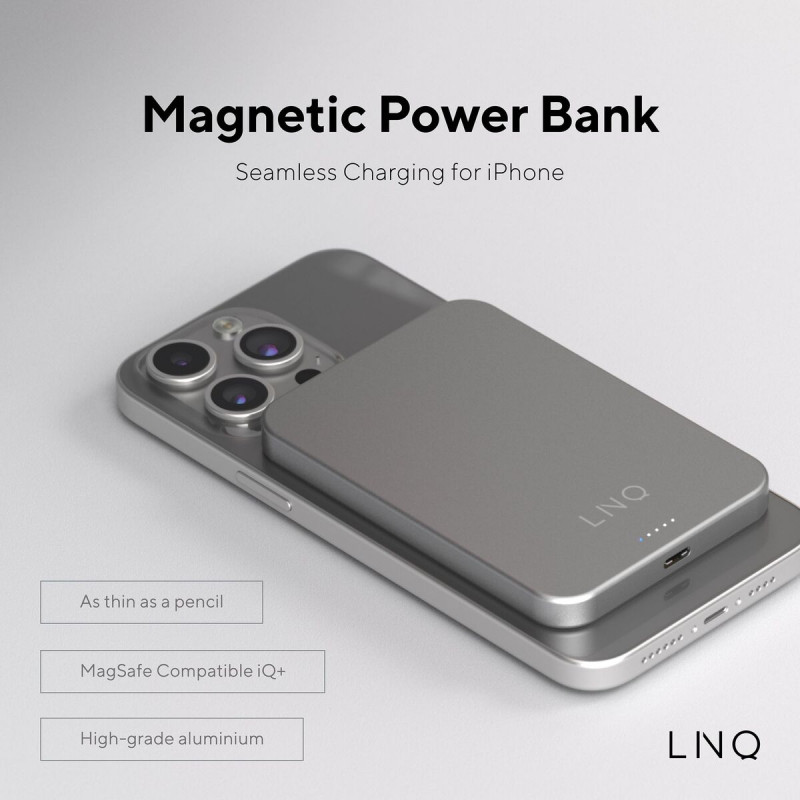 Powerbank Linq Byelements LQWP052 Silver 5000 mAh