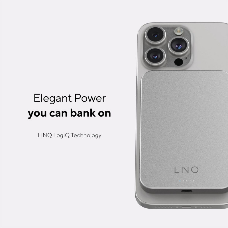 Powerbank Linq Byelements LQWP052 Prateado 5000 mAh