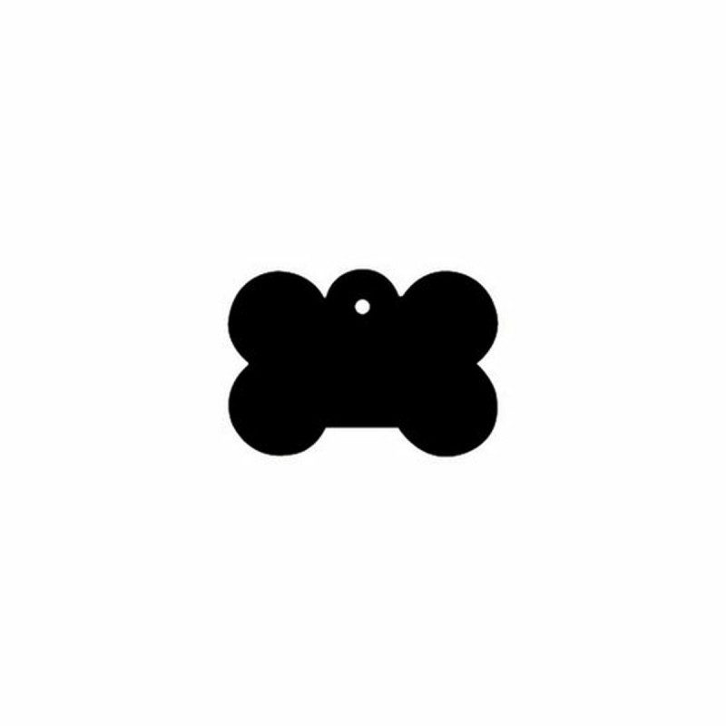 Targhetta per collana Imarc Bone Nero