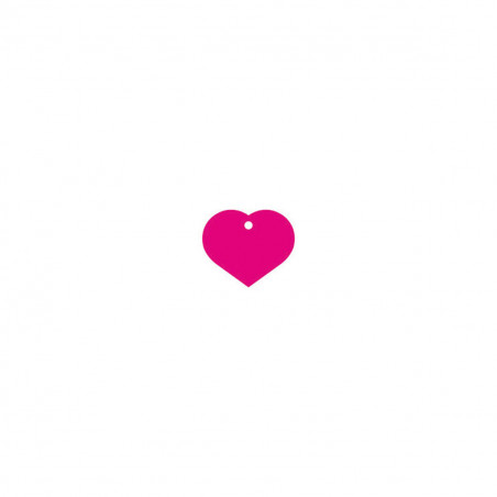 Identification plate for collar Imarc Heart Pink