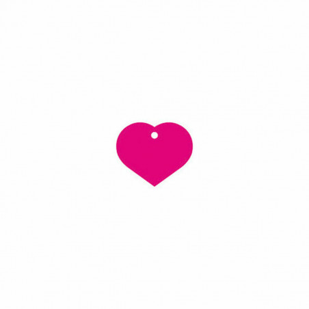 Identification plate for collar Imarc Heart Pink