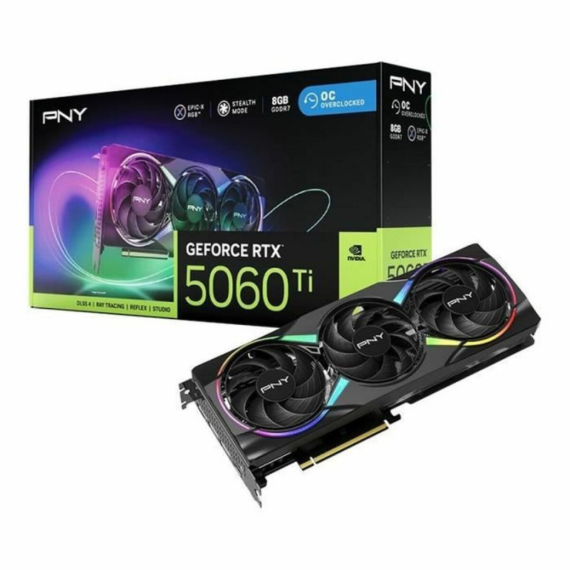 Tarjeta Gráfica PNY geforce rtx 5060 ti 8 GB GDDR6X GDDR7