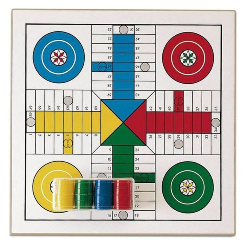 Tabuleiro de Jogo dos Cavalinhos e da Glória Cayro T-131/A 33 x 33 cm
