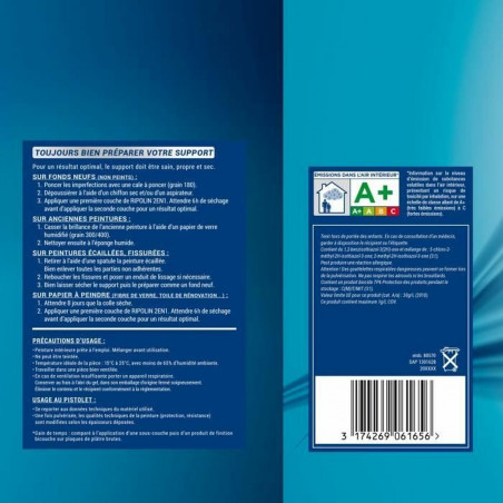 Peinture d'Apprêt Ripolin Blanc Mat 10 L