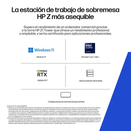 PC da Tavolo HP CM3T3ETABE 32 GB RAM Ultra 7-265 geforce rtx 5060