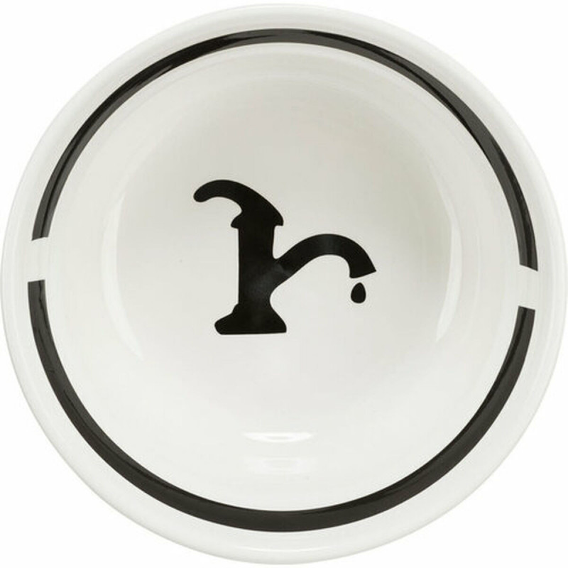 Comedero para Perro Trixie Blanco Negro Ø 13 cm 250 ml
