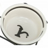 Mangeoire pour chiens Trixie Blanc Noir Ø 13 cm 250 ml