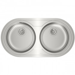 Sink with Two Basins Teka 9025 DUETTA 2C Stainless steel